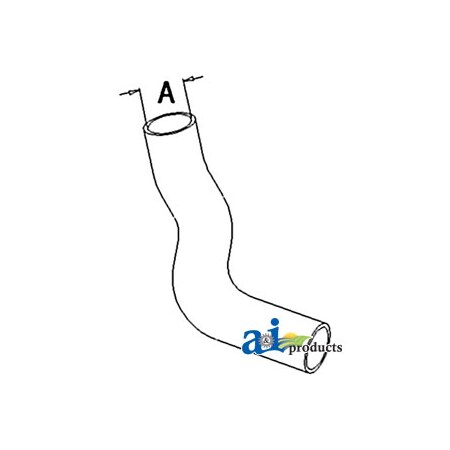 A & I Products Radiator Hose, Lower 11" x1.5" x2" A-K200874